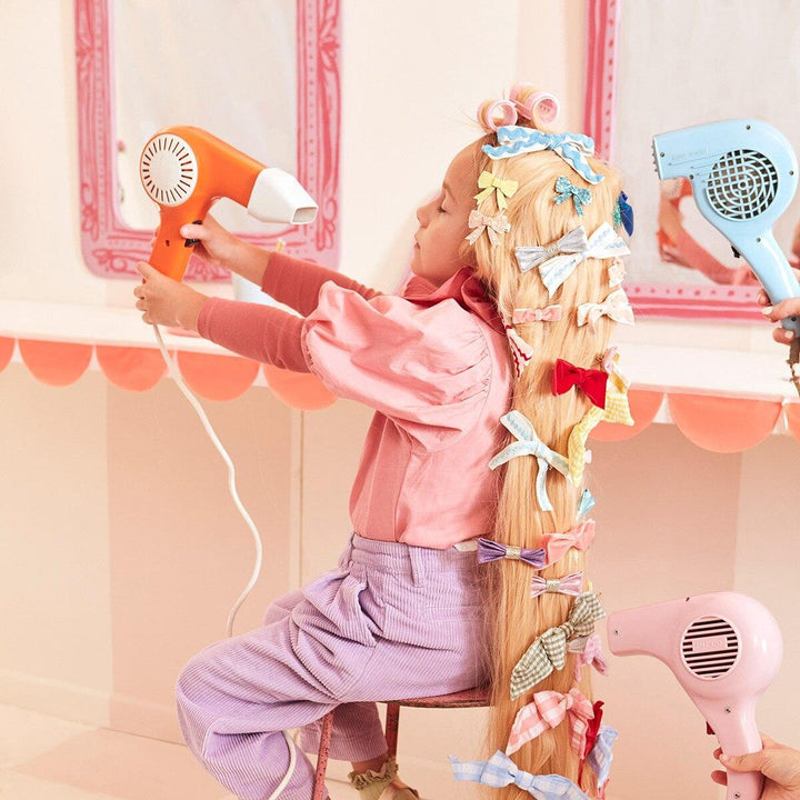 Ric rac bow hair clips