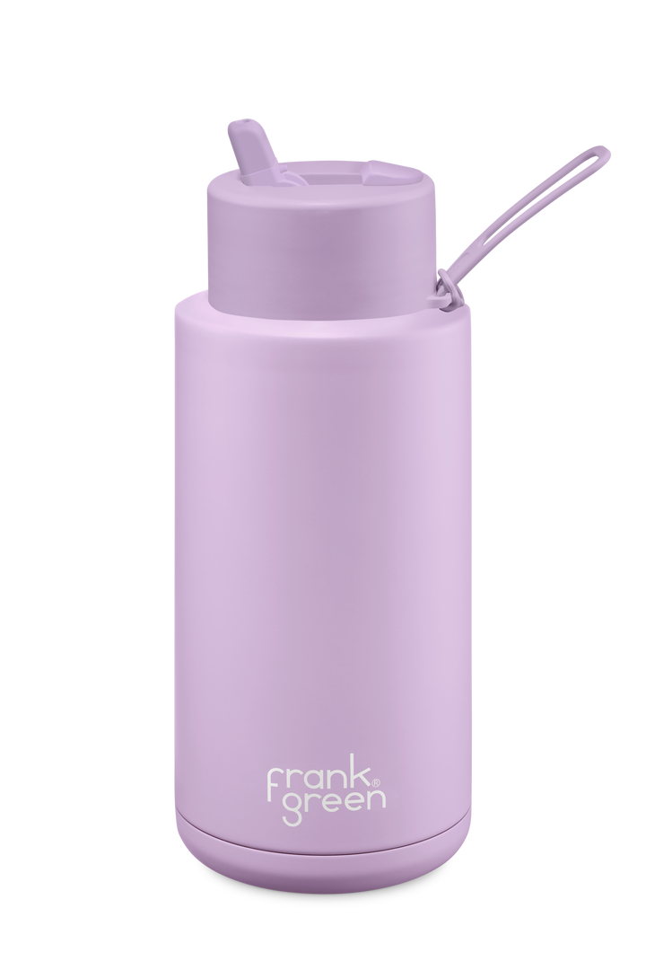 34oz/1L Reusable Bottle with Flip Straw Lid