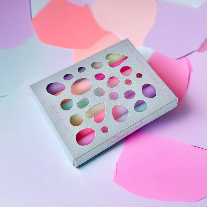 Dip Dye Confetti Light Hibiscus candles