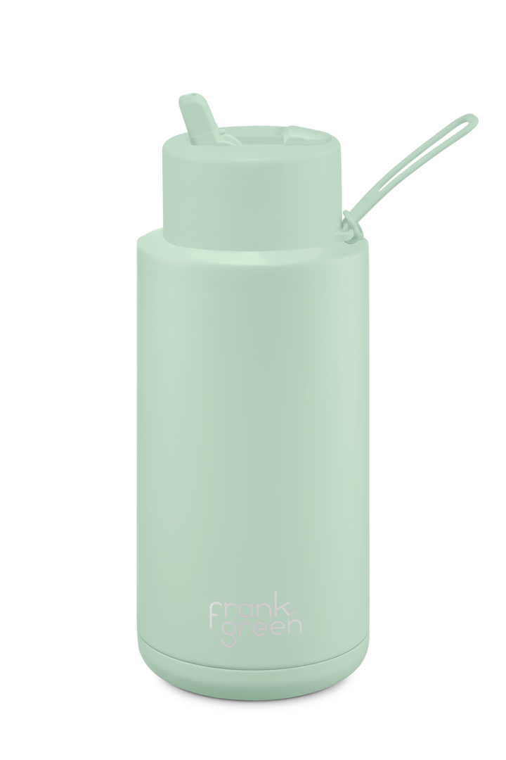 34oz/1L Reusable Bottle with Flip Straw Lid