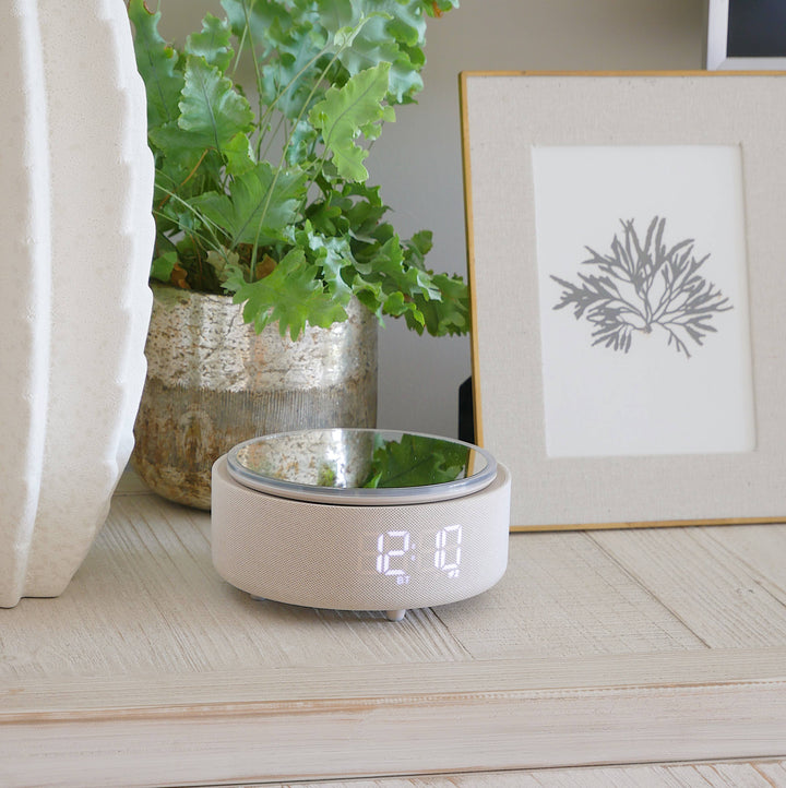 Mirror, Bluetooth Speaker, Clock & Wireless Charger