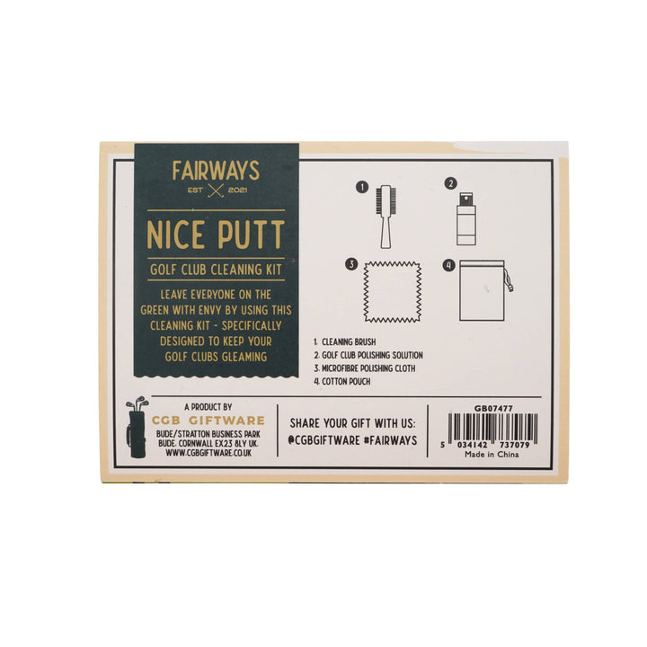 Fairways 'Nice Putt' Golf Club Cleaning Kit
