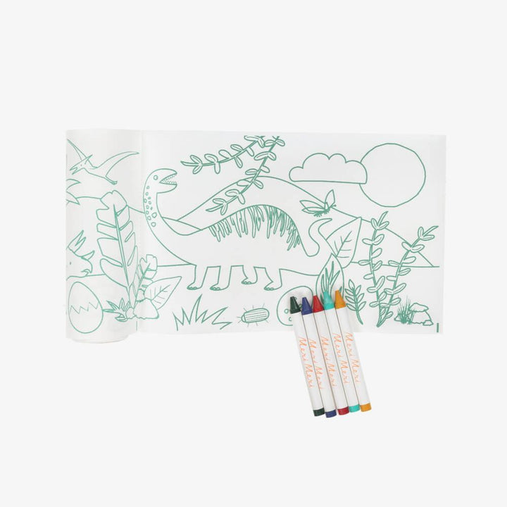 Dinosaur Colouring Roll