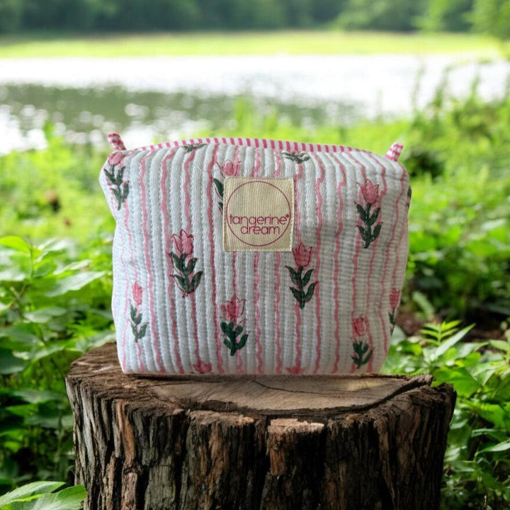 Hand Block Printed Cosmetic Bags
