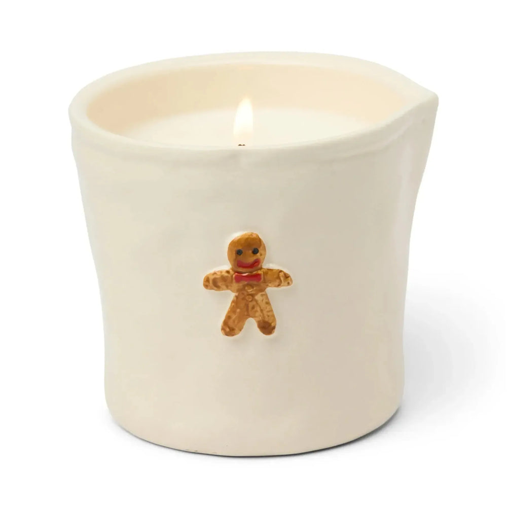 Gingerbread embossed gingerbread scented candle