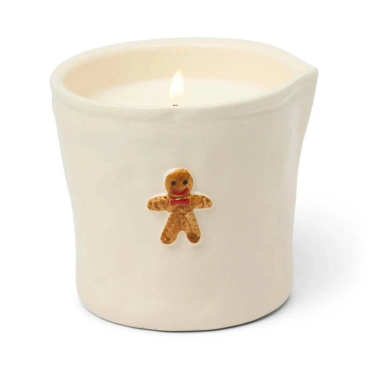 Gingerbread embossed gingerbread scented candle