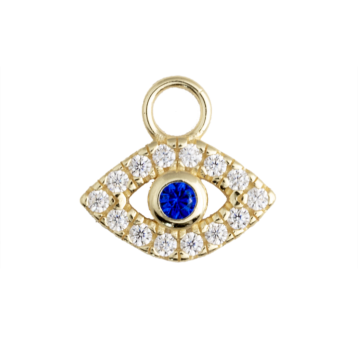 Zirconia Blue Eye Hoops