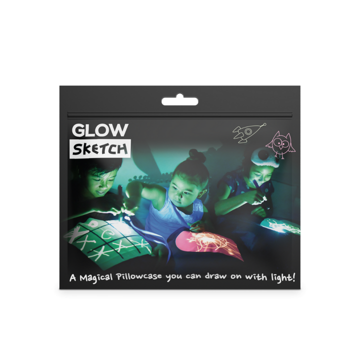 Glow Sketch Bedtime Pillowcase - Naughts & Crosses