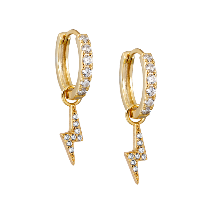 Lightning Bolt Hoops