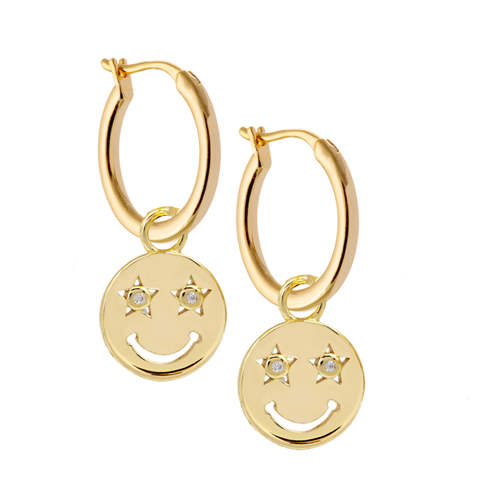 Gold Smile Hoops