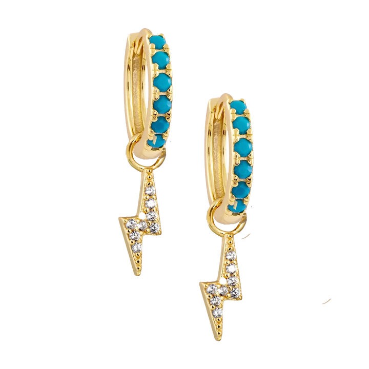 Lightning Bolt Hoops