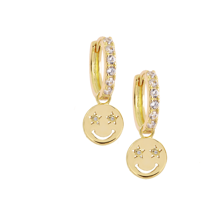 Gold Smile Hoops