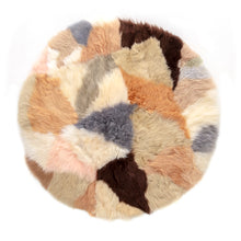 Load image into Gallery viewer, Crazy Paving Sheepskin Round Rug