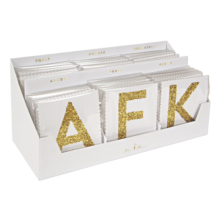 Large Glitter Letter/Number Stickers