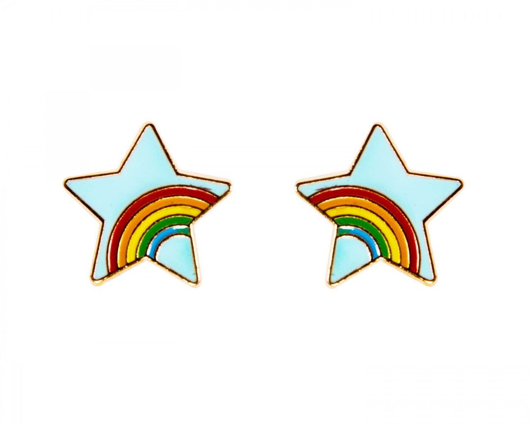 Rainbow Star Earrings