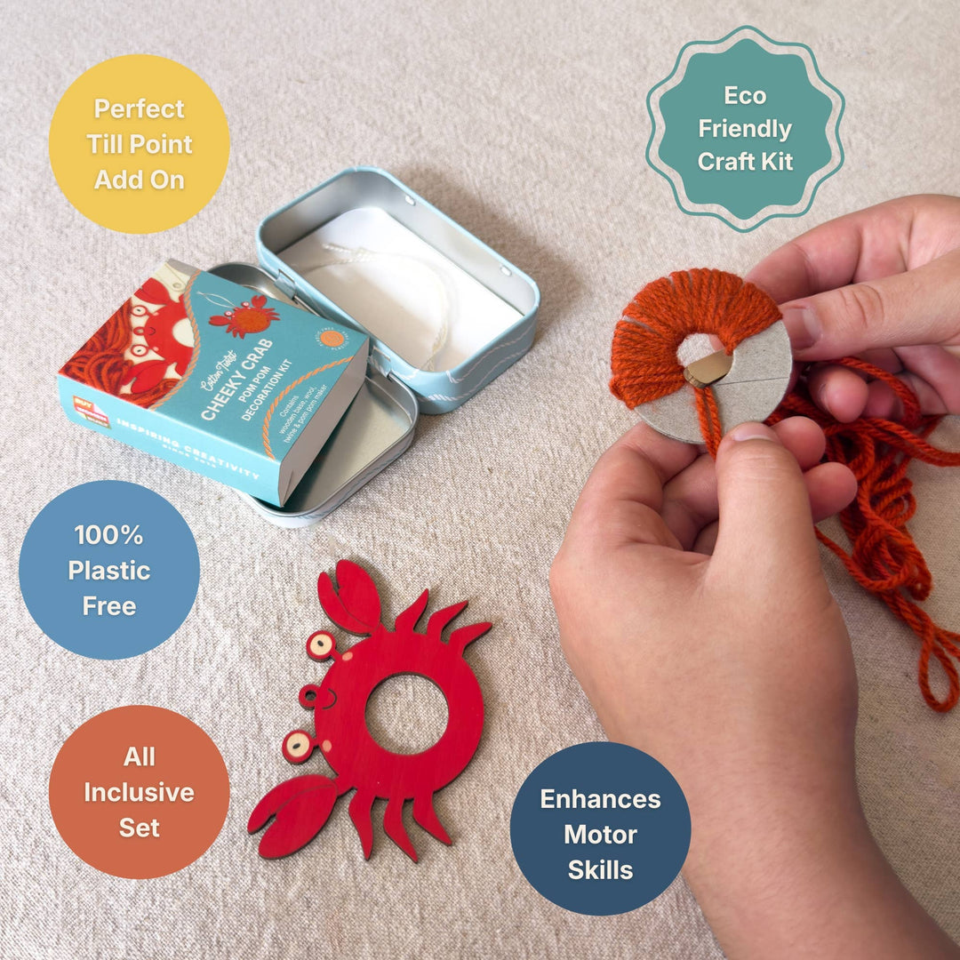 Make Your Own Pom Pom Crab Decoration Kit