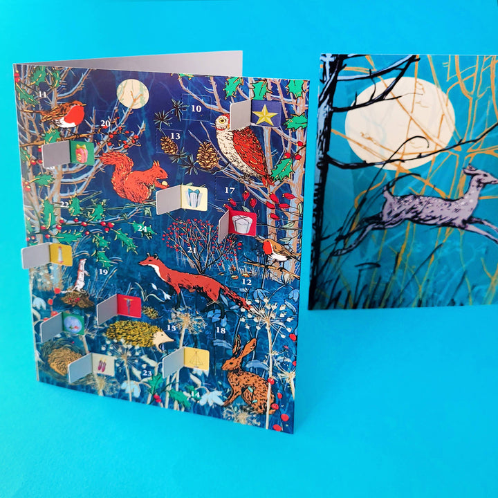 Winter's Tale Animals Advent Calendar Card - ACC 102