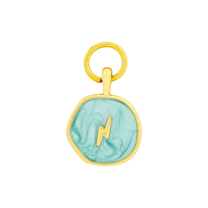 Aqua Coin Charm
