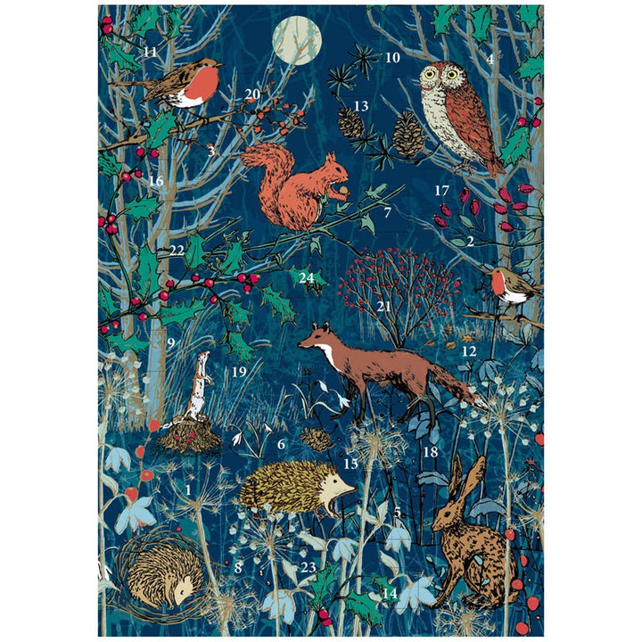 Winter's Tale Animals Advent Calendar Card - ACC 102