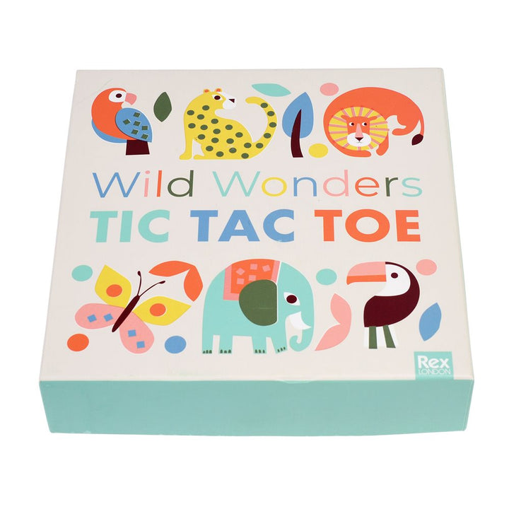 Wild Wonders Wooden tic-tac-toe