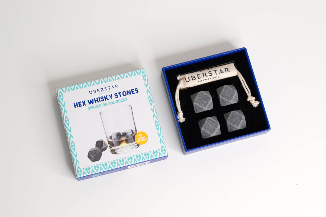 Hex Whisky Cooling Ice Stones