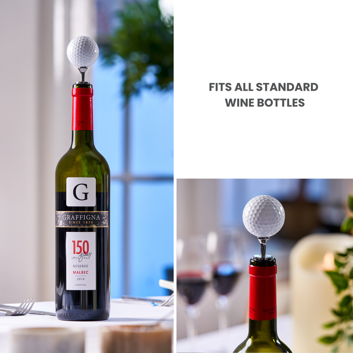 Golf Ball Wine Bottle Stopper