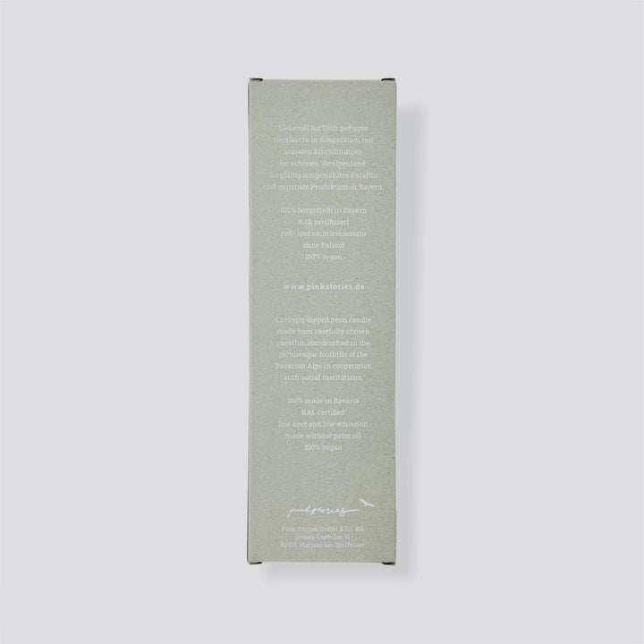 Dip Dye Neon Rainbow Kisses candle