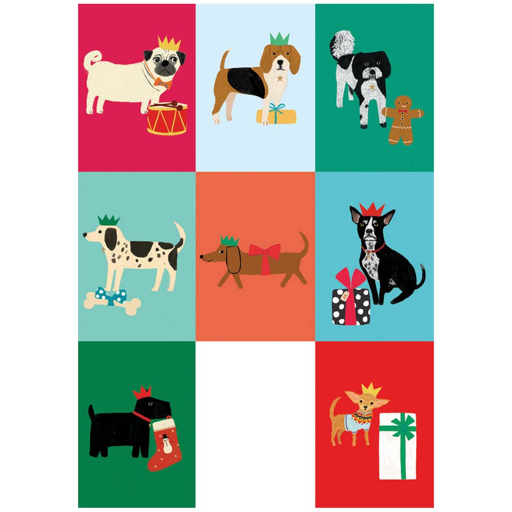 Festive Dog Advent Calendar Christmas Card - ACC 113