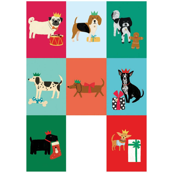 Festive Dog Advent Calendar Christmas Card - ACC 113