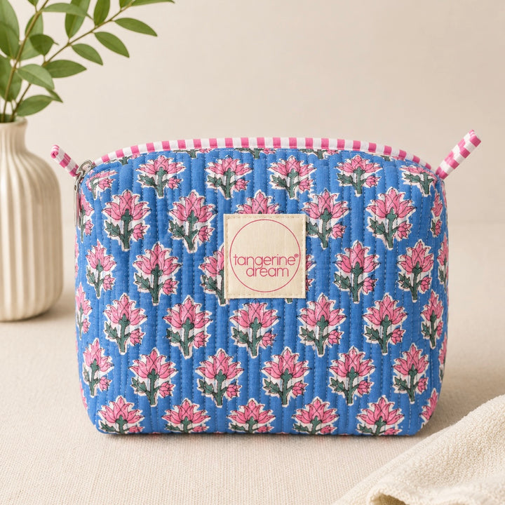 Hand Block Printed Cosmetic Bags