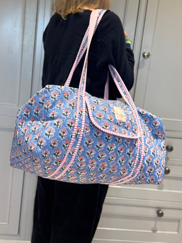 Handmade Block Print Duffle Bags