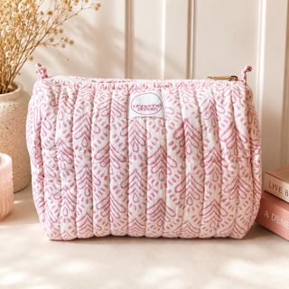 Hand Block Printed Cosmetic Bags