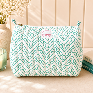 Hand Block Printed Cosmetic Bags