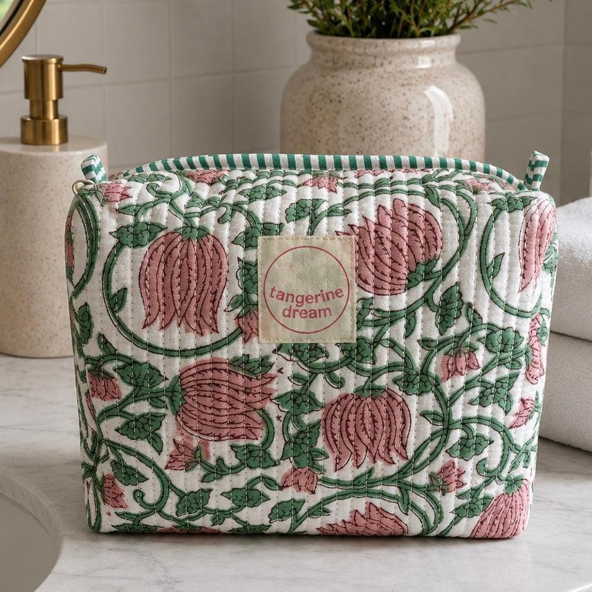 Hand Block Printed Cosmetic Bags