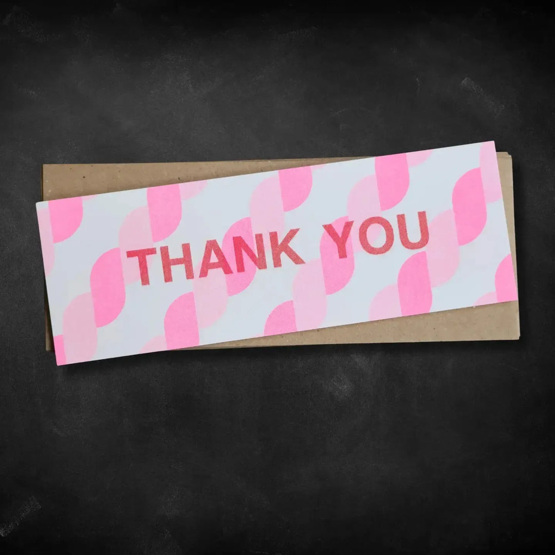 Skinny Notecard Pack Thank You