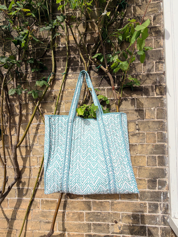 Block Printed Tote Bags