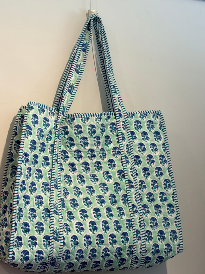 Block Printed Tote Bags