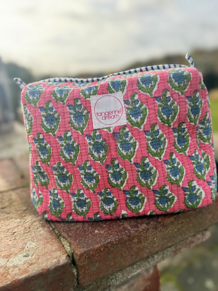Hand Block Printed Cosmetic Bags