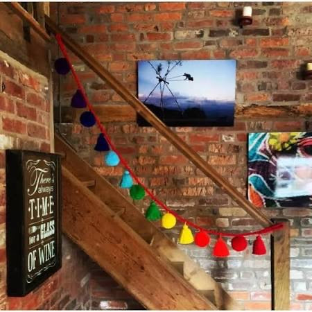 Jumbo Pom Pom and Tassel Garland