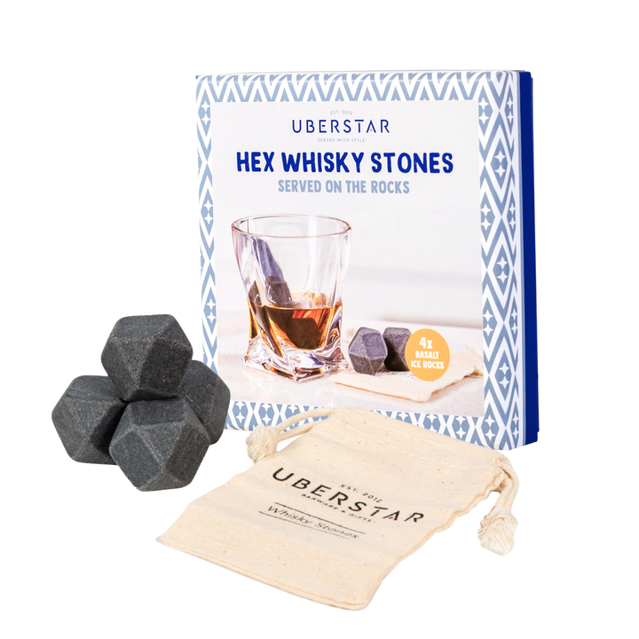 Hex Whisky Cooling Ice Stones