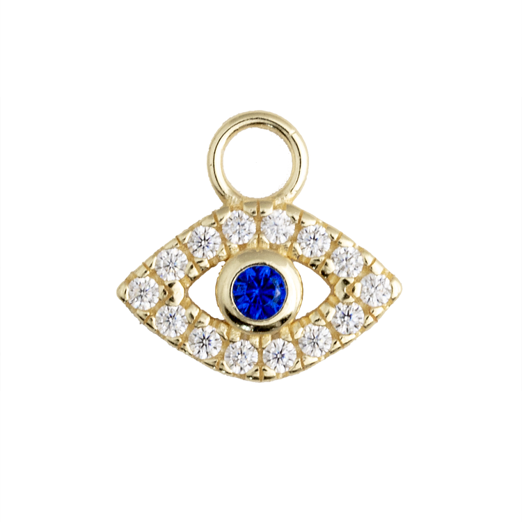 Zirconia Blue Eye Hoops