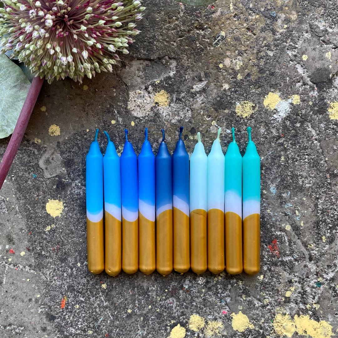 Dip Dye Little Star * Aqua stars