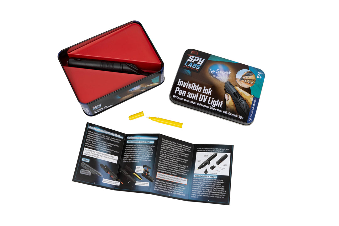 Spy Labs Invisible Ink Pen and UV Light - Detective Kit