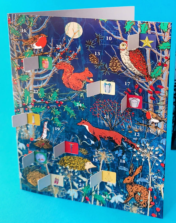 Winter's Tale Animals Advent Calendar Card - ACC 102