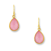 Load image into Gallery viewer, Ava Pink Jade Earrings