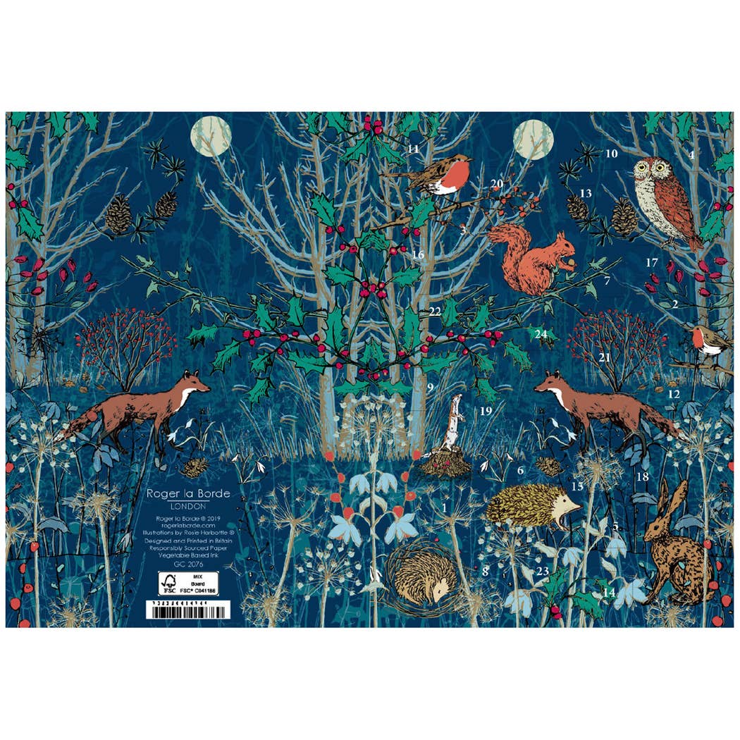 Winter's Tale Animals Advent Calendar Card - ACC 102