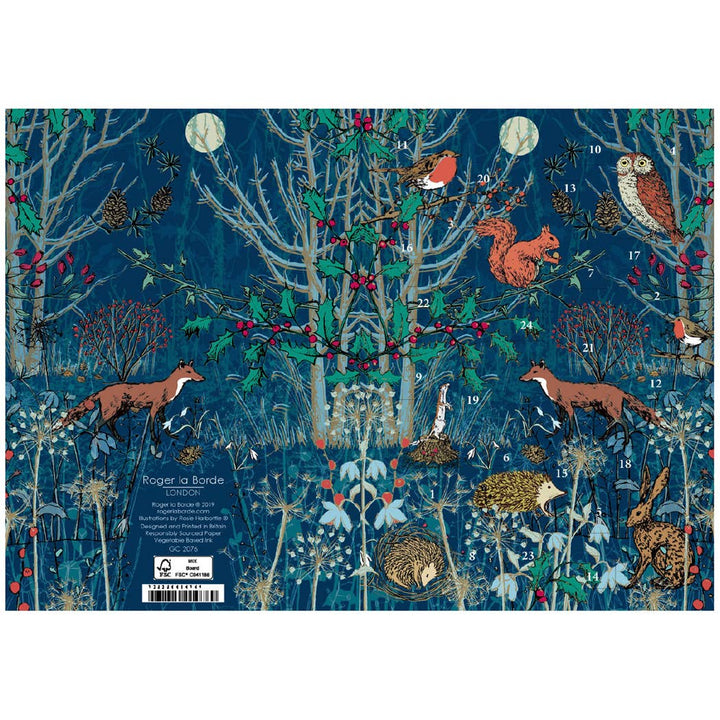 Winter's Tale Animals Advent Calendar Card - ACC 102