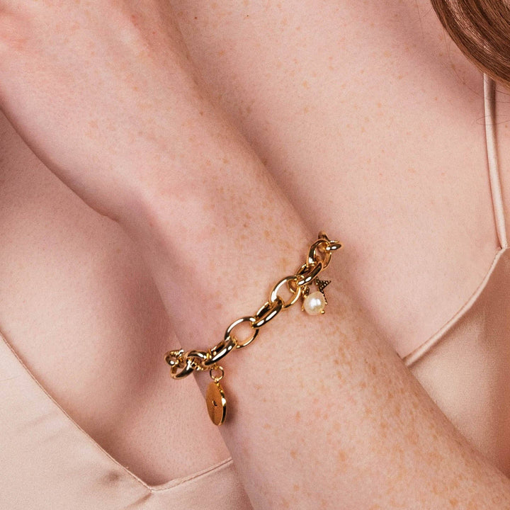 Gold Elise Chain Bracelet