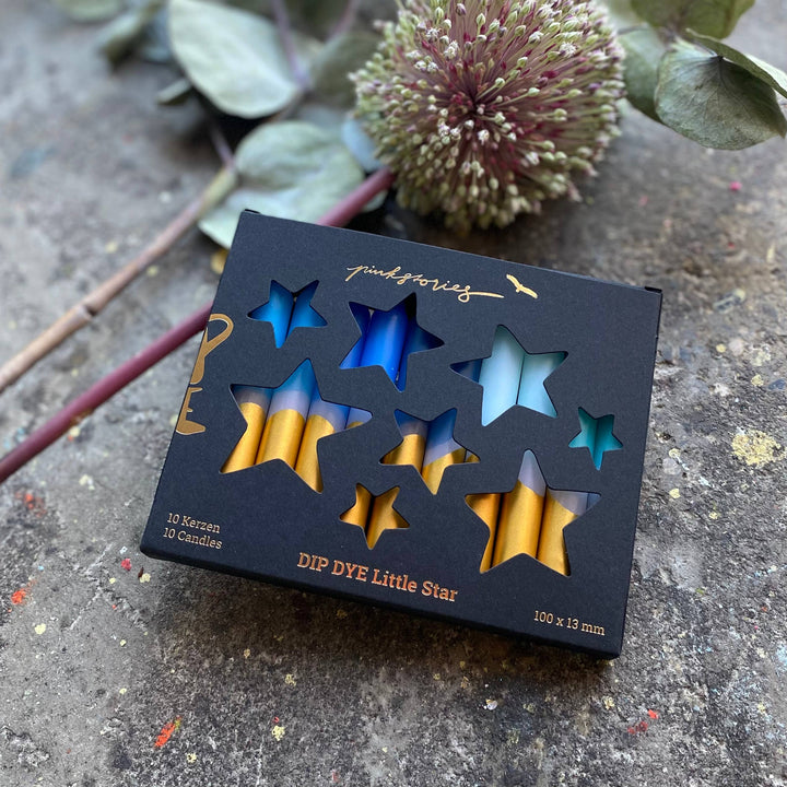 Dip Dye Little Star * Aqua stars