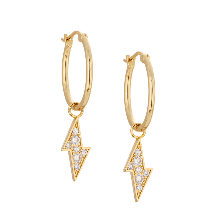 Lightning Bolt Hoops